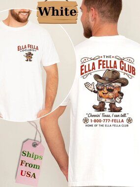 Ella’s Fellas Club T-Shirt, Retro Group Matching Tee 276
